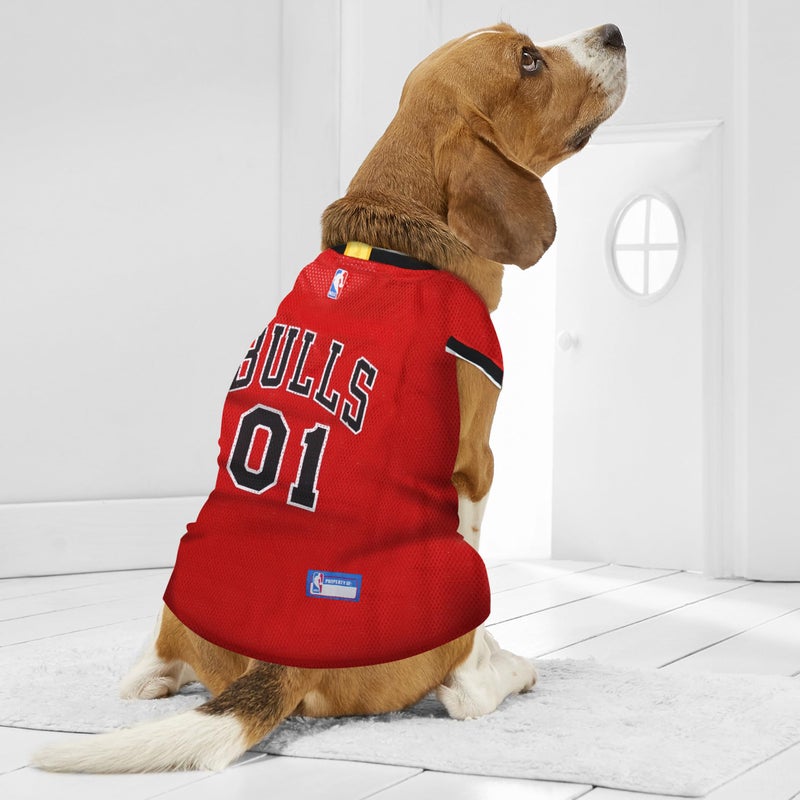 Pets First NBA CHICAGO BULLS DOG Jersey, Medium - Tank Top Basketball Pet Jersey - Image 3